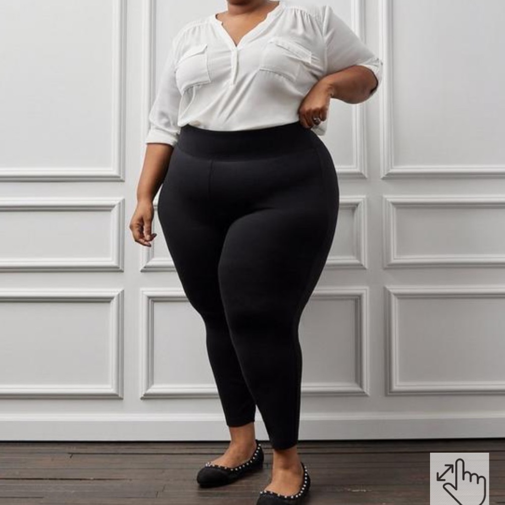 Torrid Pixie Skinny Studio Luxe Ponte High Rise Pants 1R 1 Regular A2